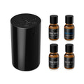 Airversa AN8 Waterless Essential Oil Diffuser Starter Kit, Black