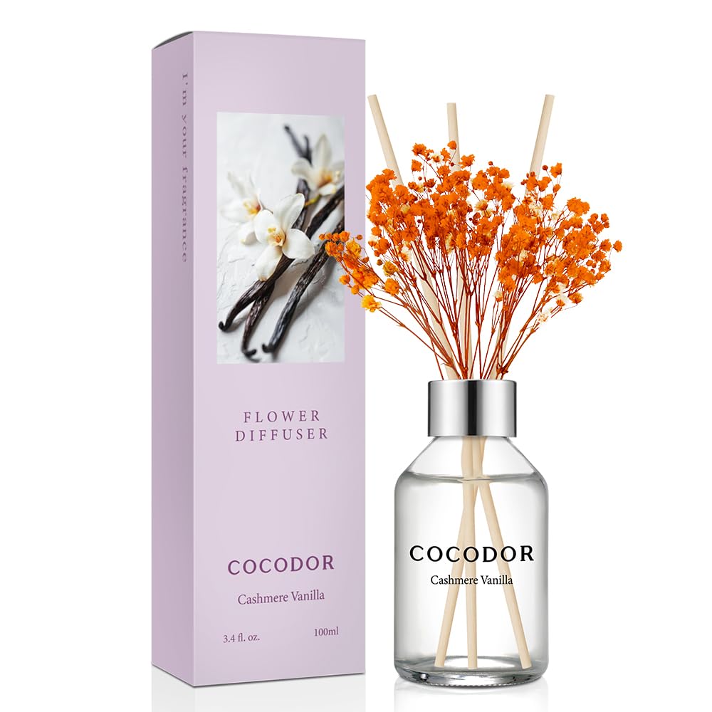 COCODOR Lavender Reed Diffuser/Garden Lavender / 6.7oz(200ml) / 1 Pack/Home Decor & Office Decor, Fragrance and Gifts