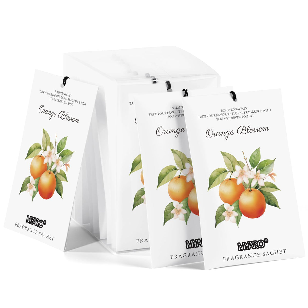 MYARO 12 Pack Fresh Linen Scented Sachets, Closet Deodorizer Car Freshener