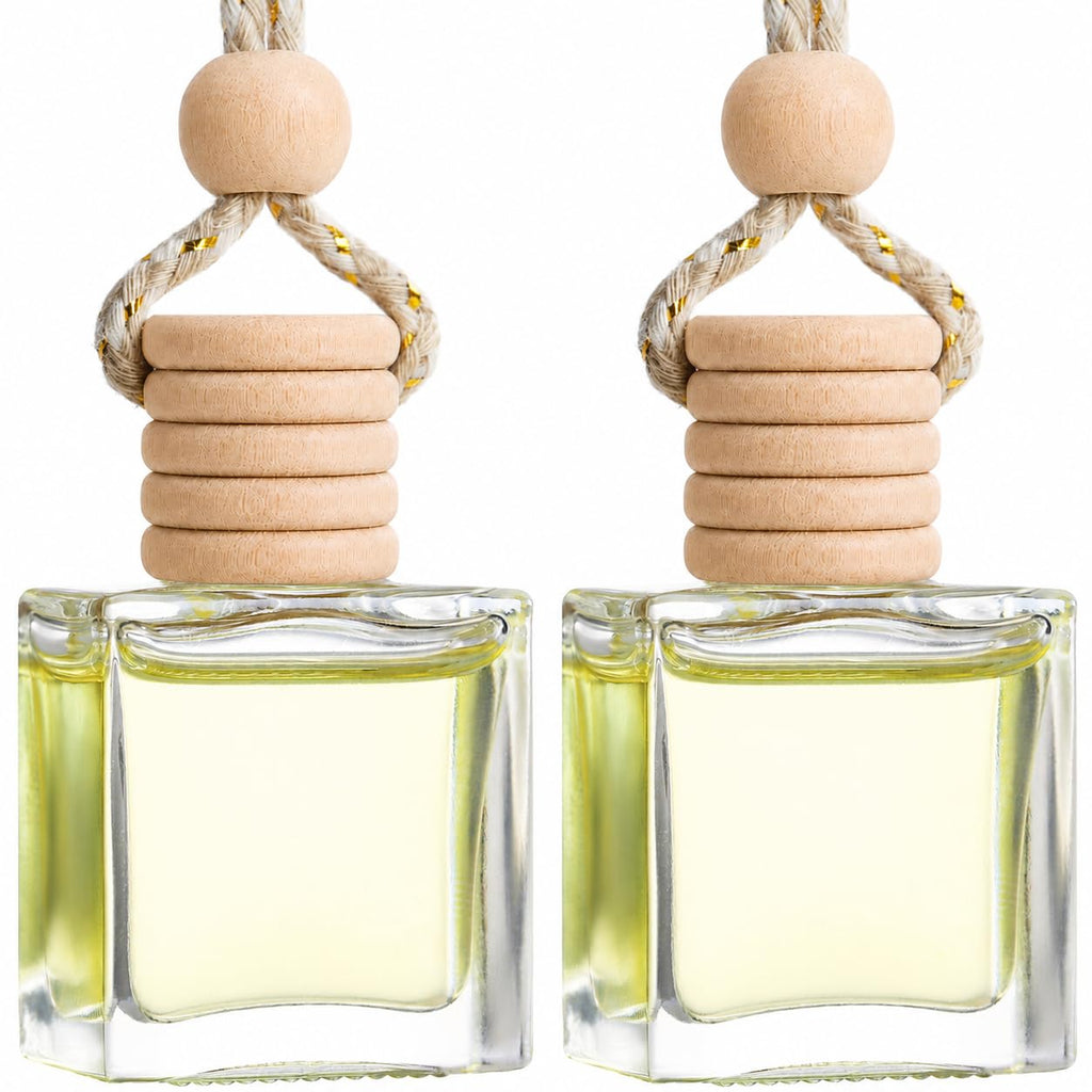 Car Air Freshener Hanging Vanilla 2 Pack,Essential Oils Diffuser Car Scents Decor Air Freshener,Long-Lasting Cute Car Accessories for Women & Men