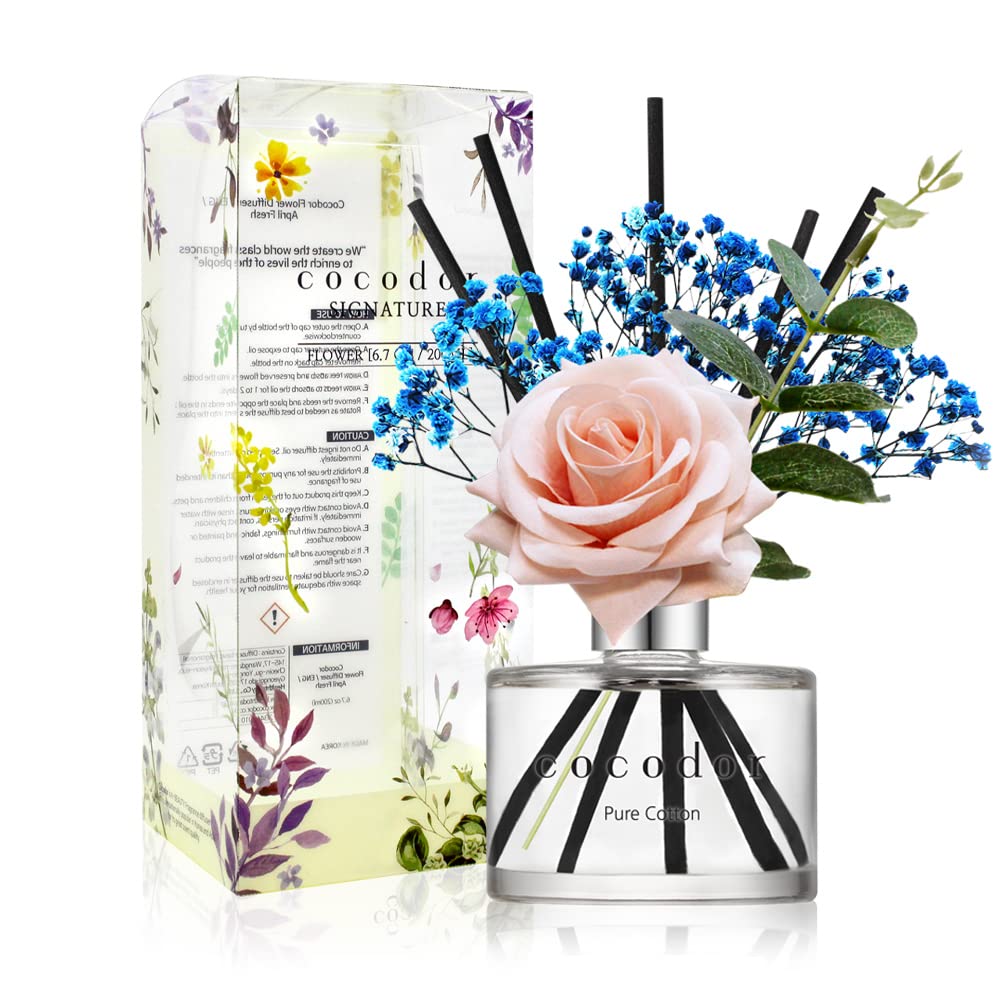 COCODOR Lavender Reed Diffuser/Garden Lavender / 6.7oz(200ml) / 1 Pack/Home Decor & Office Decor, Fragrance and Gifts