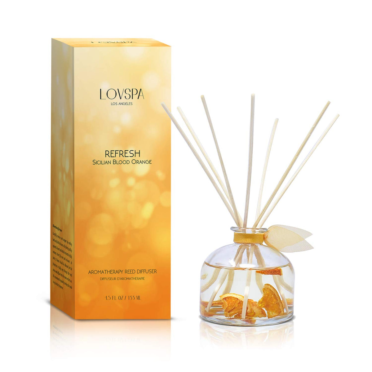 Reed Diffuser Set, Pumpkin Vanilla Chai Scented Oil Diffuser with Sticks, Home Fragrance Accessories for Bathroom Shelf Decor, Aroma Diffusers for Home or Office Fall Decor, USA Made
