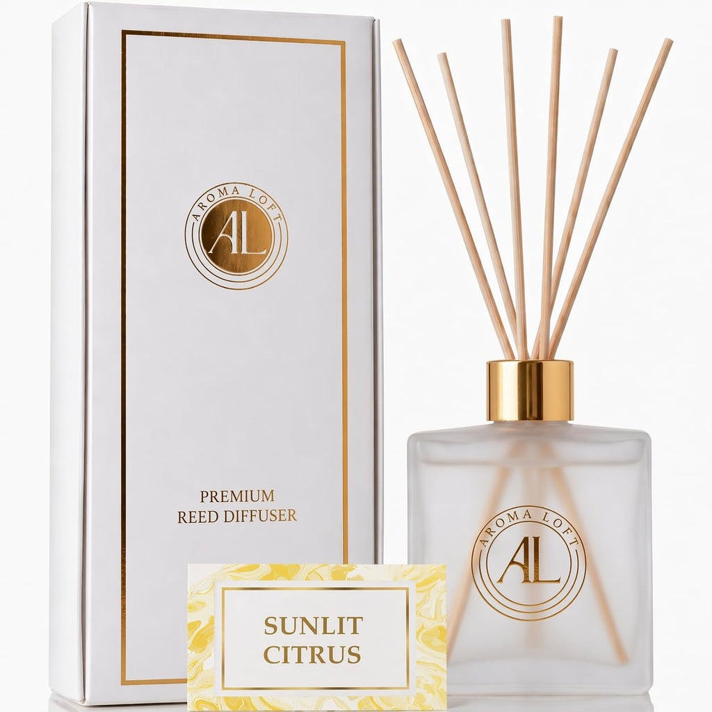 Frosted Reed Diffusers for Home |Premium Fragrance Diffuser | Frosted Diffuser Sticks in Oil Set with Cashmere Vanilla Scent |Smell Good Stuff | Long-Lasting Oil for Bathroom &Office 5 oz
