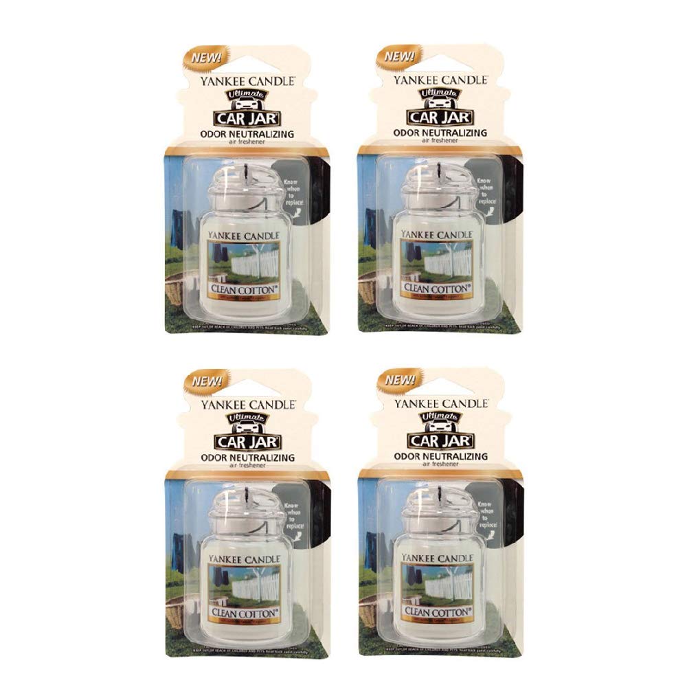 Yankee Candle Classic Paper Car Jar Air Freshener, Hanging Car Freshener, Long Lasting Car Fragrance, Midsummer’s Night (Pack of 6)