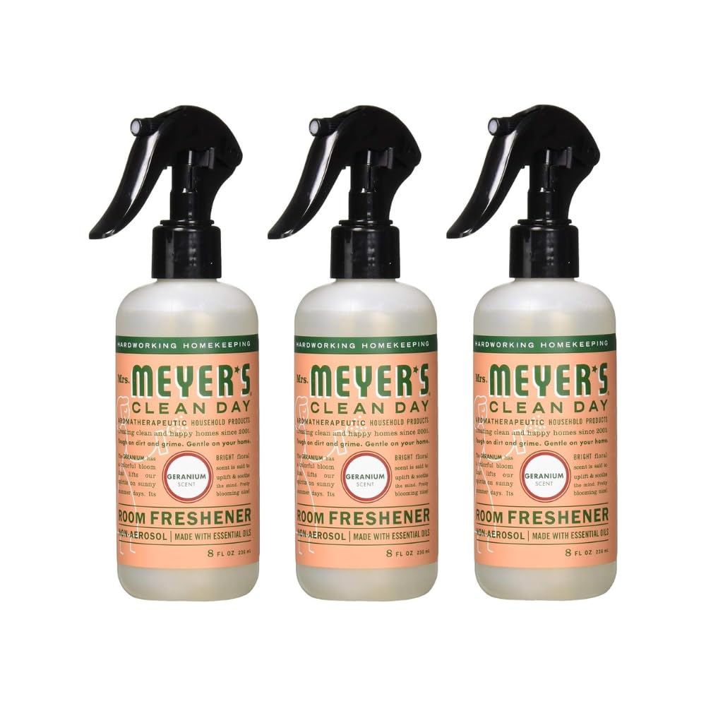 MRS. MEYER'S CLEAN DAY Room and Air Freshener Spray, Non-Aerosol Spray Bottle Infused with Essential Oils, Lavender, 8 fl. oz