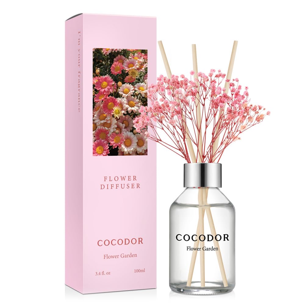 COCODOR Lavender Reed Diffuser/Garden Lavender / 6.7oz(200ml) / 1 Pack/Home Decor & Office Decor, Fragrance and Gifts