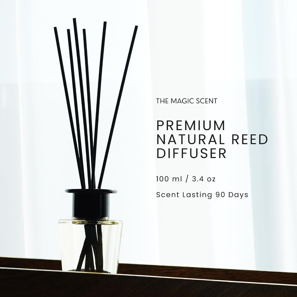 The Magic Scent White Tea Oil Reed Diffuser Set, 3.4 Fl Oz Reed Diffusers