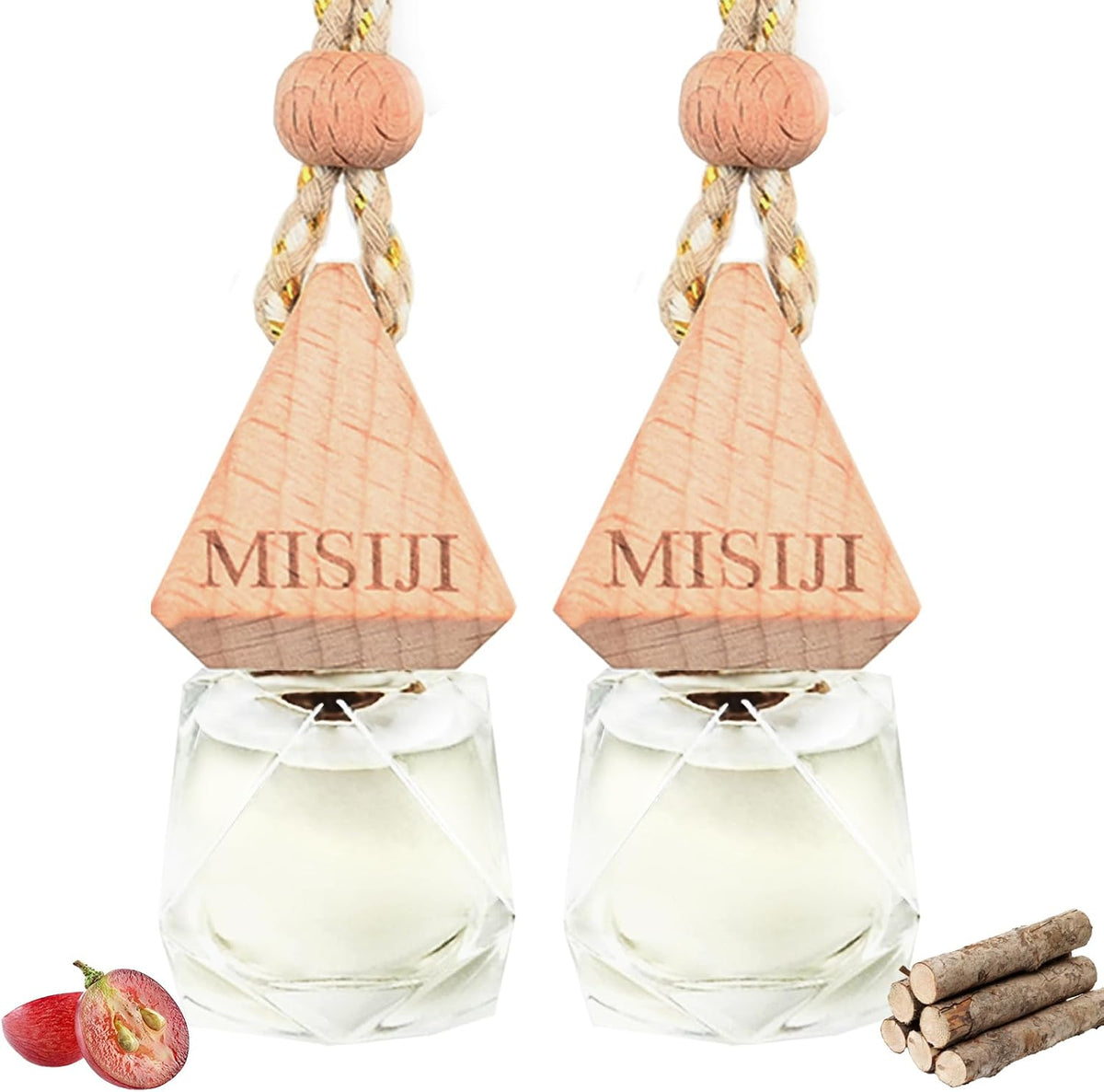 Hanging Car Air Freshener-Teakwood,Long Lasting Fragrance Car Scents,Car Decorations