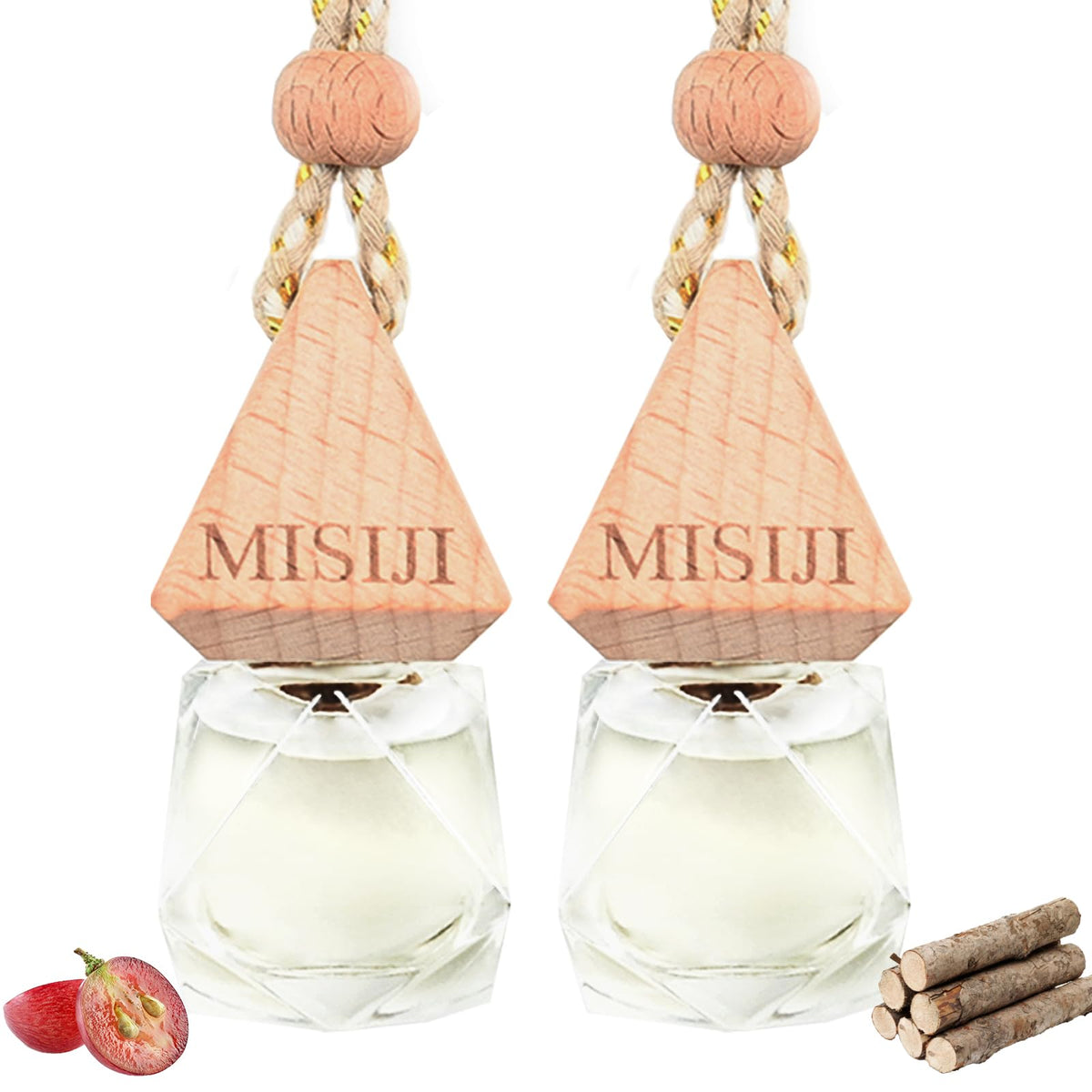 Hanging Car Air Freshener-Teakwood,Long Lasting Fragrance Car Scents,Car Decorations