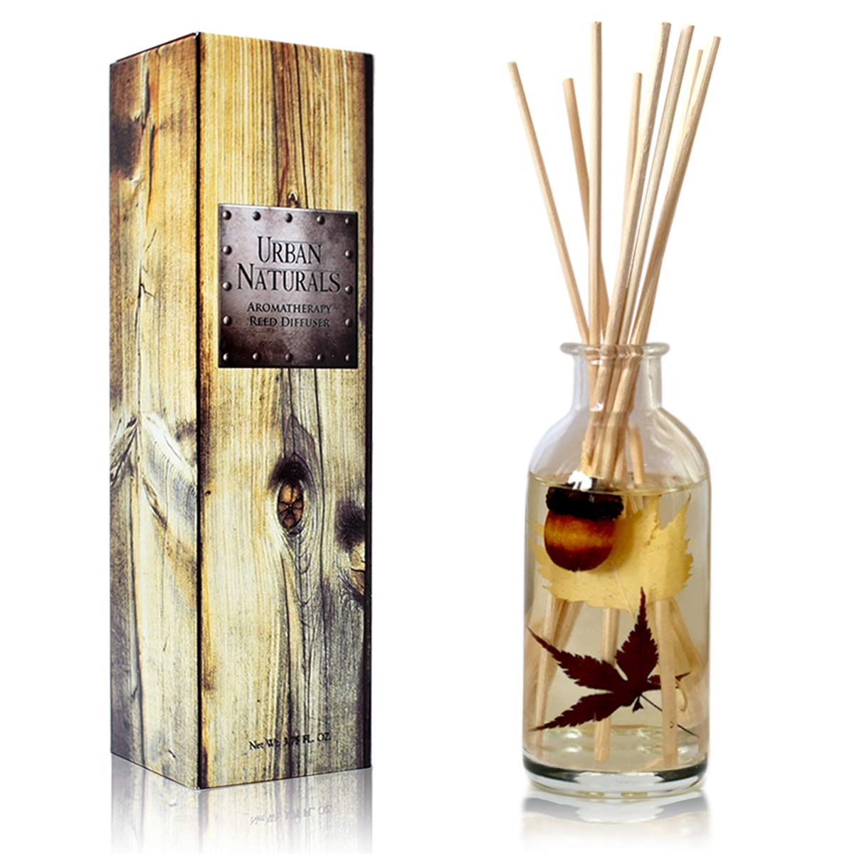 Urban Naturals Reed Diffuser Set, Apple Cinnamon - Bathroom Shelf Décor