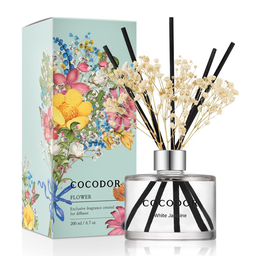COCODOR Lavender Reed Diffuser/Garden Lavender / 6.7oz(200ml) / 1 Pack/Home Decor & Office Decor, Fragrance and Gifts