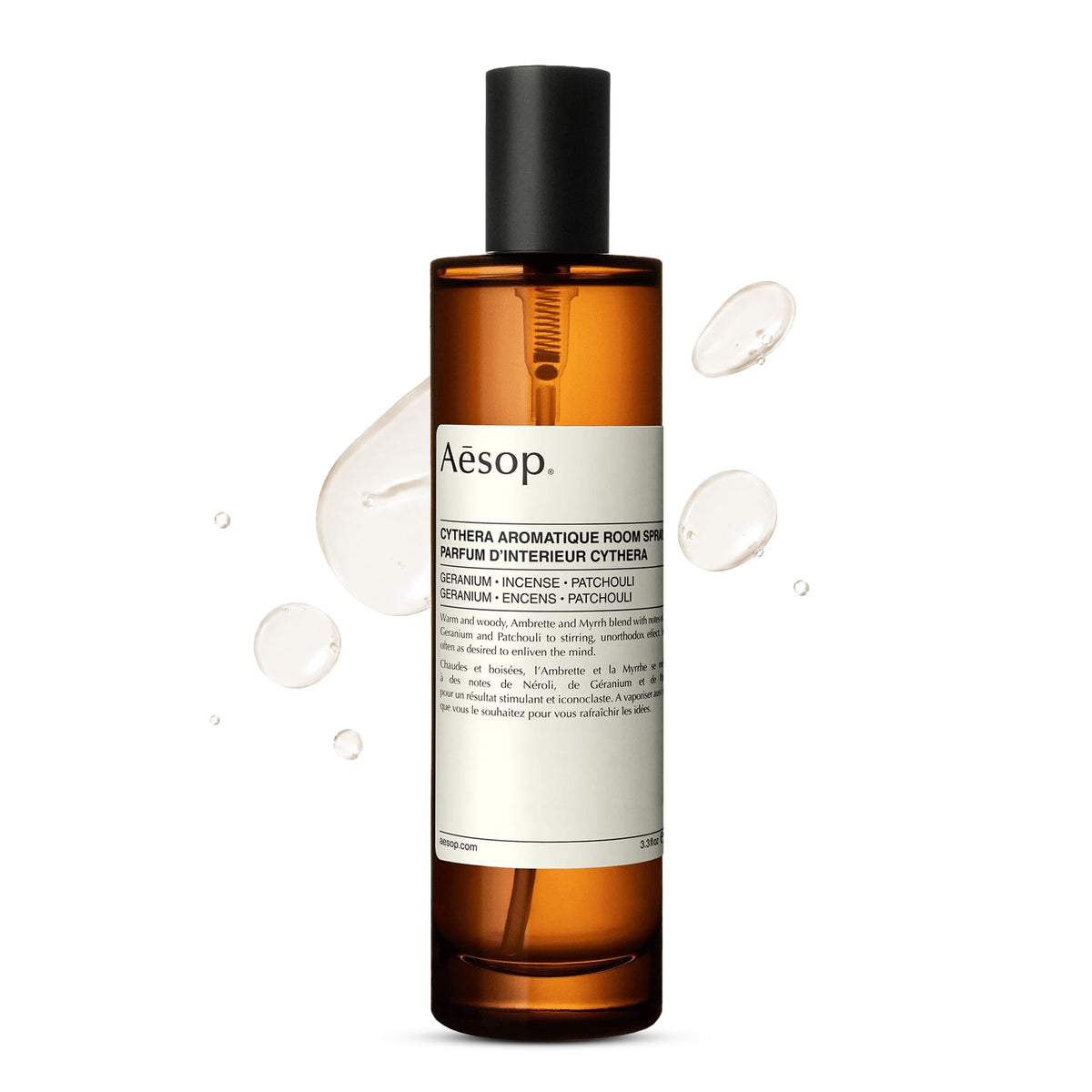 Aesop Cythera Aromatique Luxury Room Spray | Woody, Opulent, Spicy Aroma lasts for Several Hours | 3.4 oz / 100mL