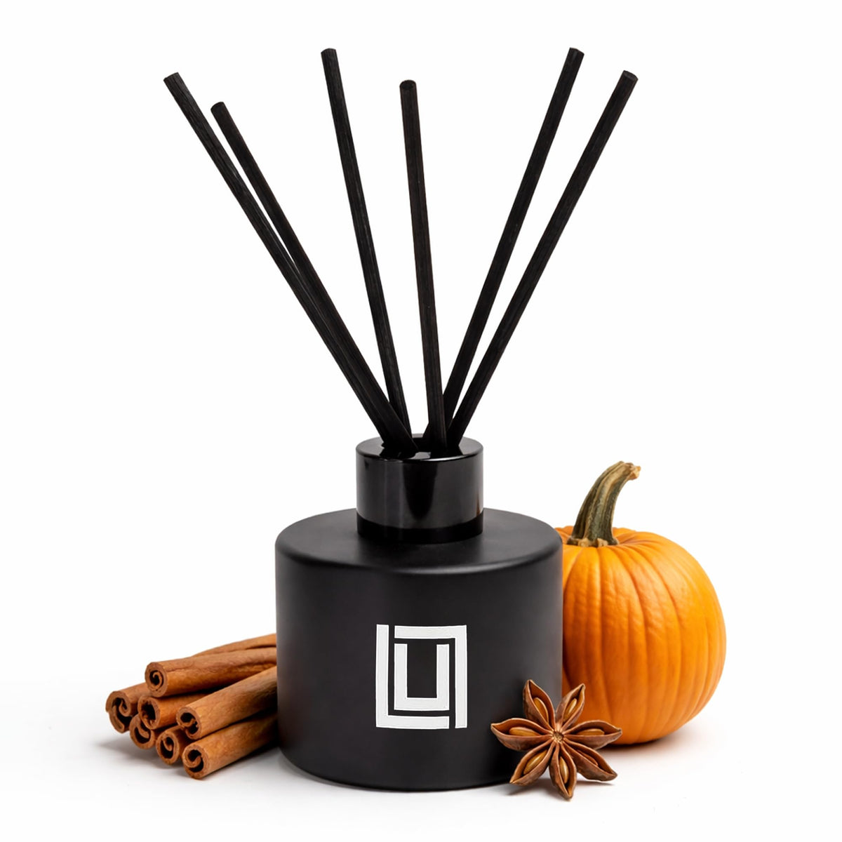 Lulu Candles | Reed Diffuser Set | Jasmine, Oud & Sandalwood | 6 Reed Sticks | Scent Diffuser for Bedroom Bathroom Living Room & Office - 4.2 FL Oz.