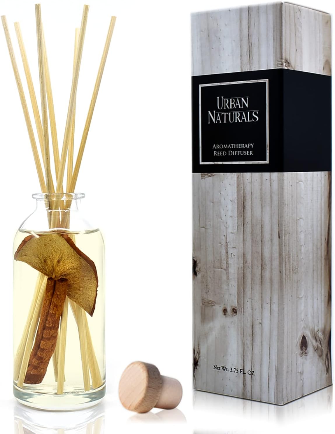 Urban Naturals Reed Diffuser Set, Apple Cinnamon - Bathroom Shelf Décor