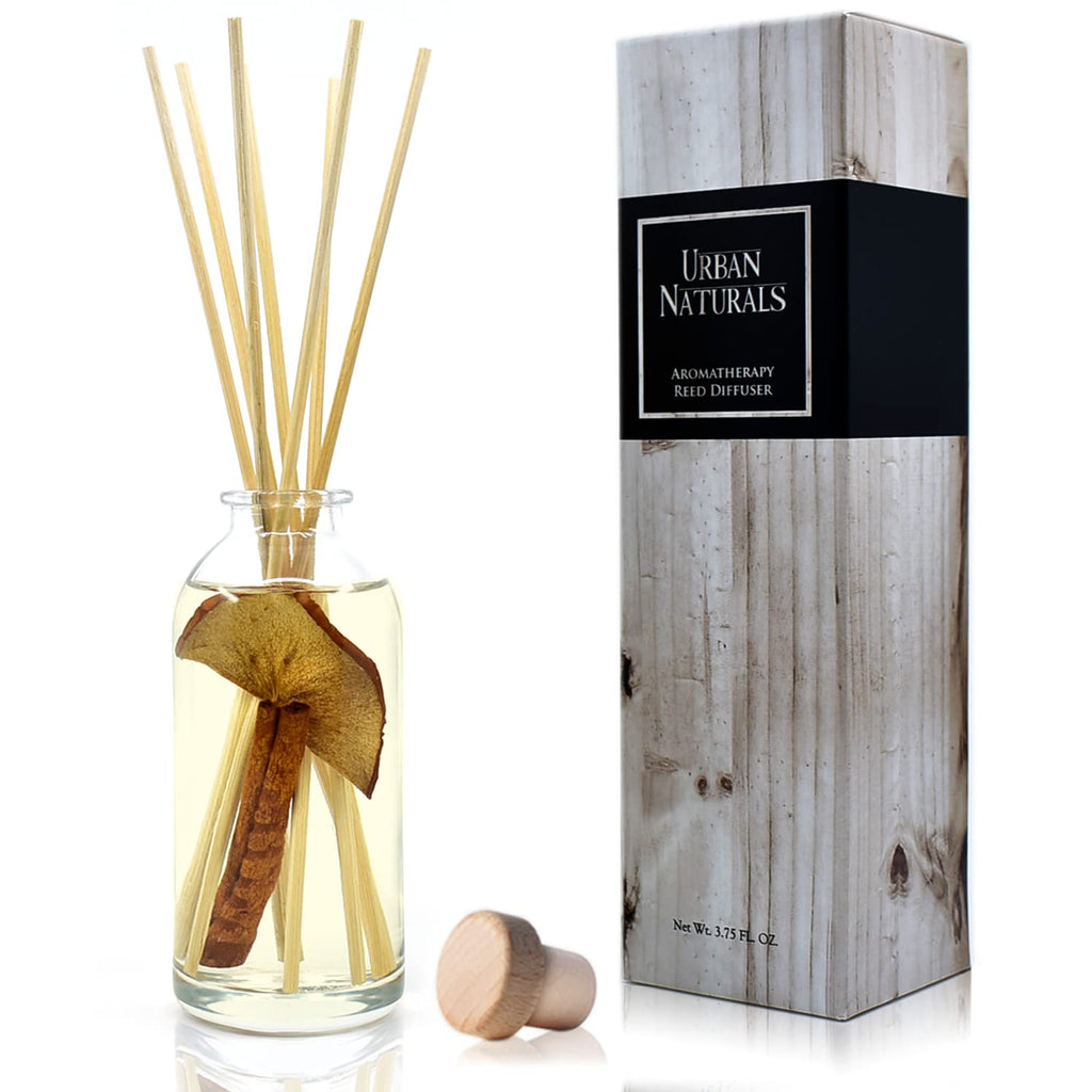 Urban Naturals Reed Diffuser Set, Apple Cinnamon - Bathroom Shelf Décor