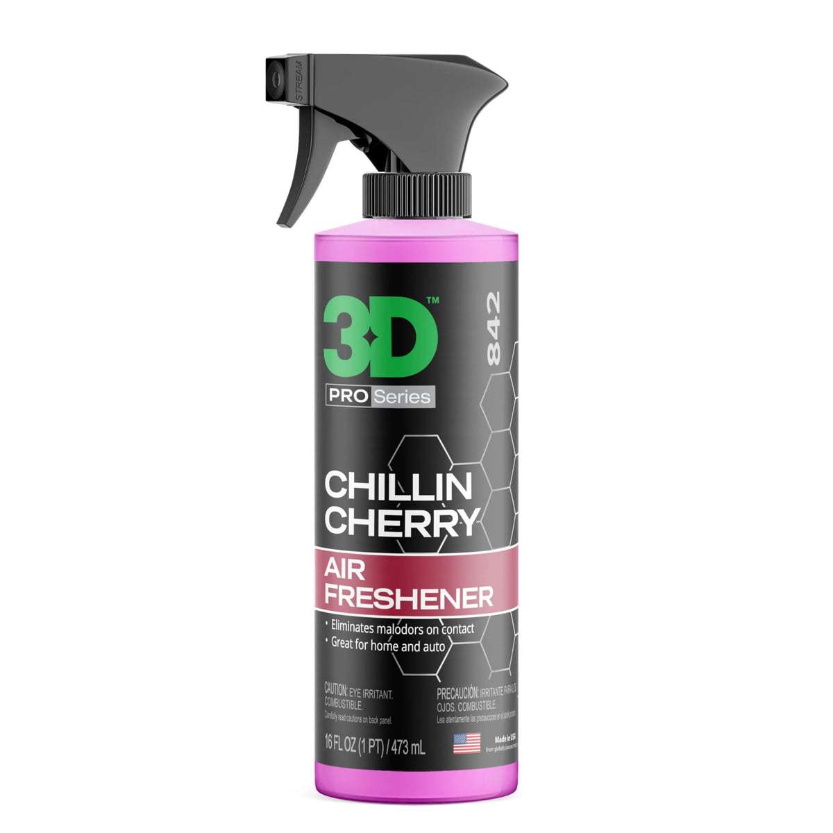 3D New Car Scent Air Freshener – 16oz Spray Bottle – Long-Lasting, Non-Toxic, Water-Based Formula with Organic Oils – Safe for Pets, People & All Surfaces