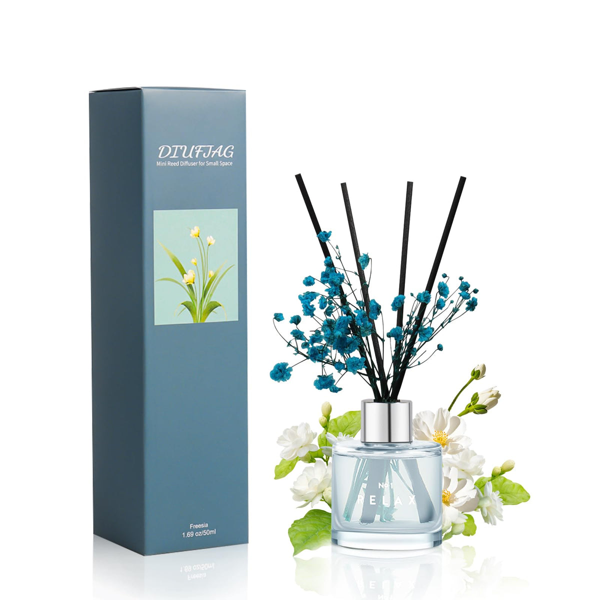 3 Pack Fragrance Reed Diffuser, 50ML Lavender Jasmine Lemongrass