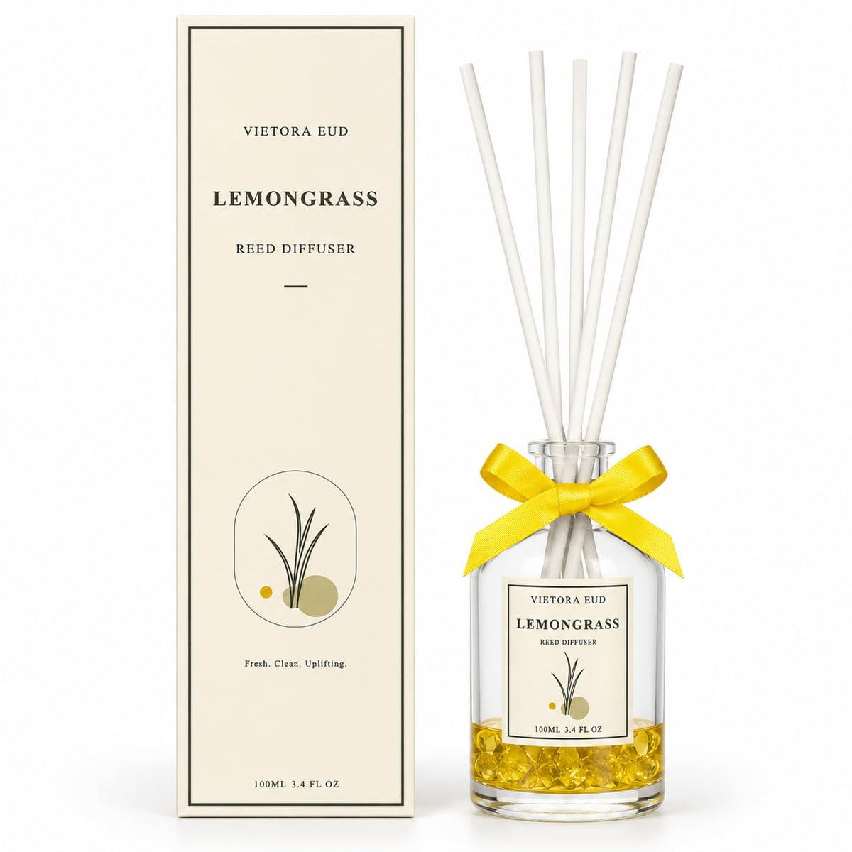 Cedarwood & White Musk Reed Diffuser, 3.34 Fl Oz