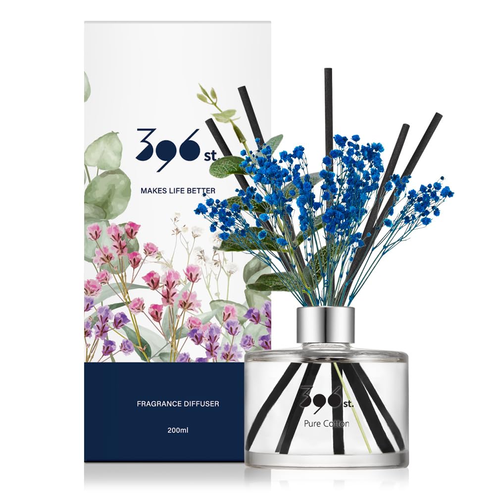 396 st. Rose Flower Reed Diffuser, Red Rose, 200ml(6.7oz) / Reed Diffuser Sets, Home Fragrance, Scented Oils, Home & Bathroom Décor