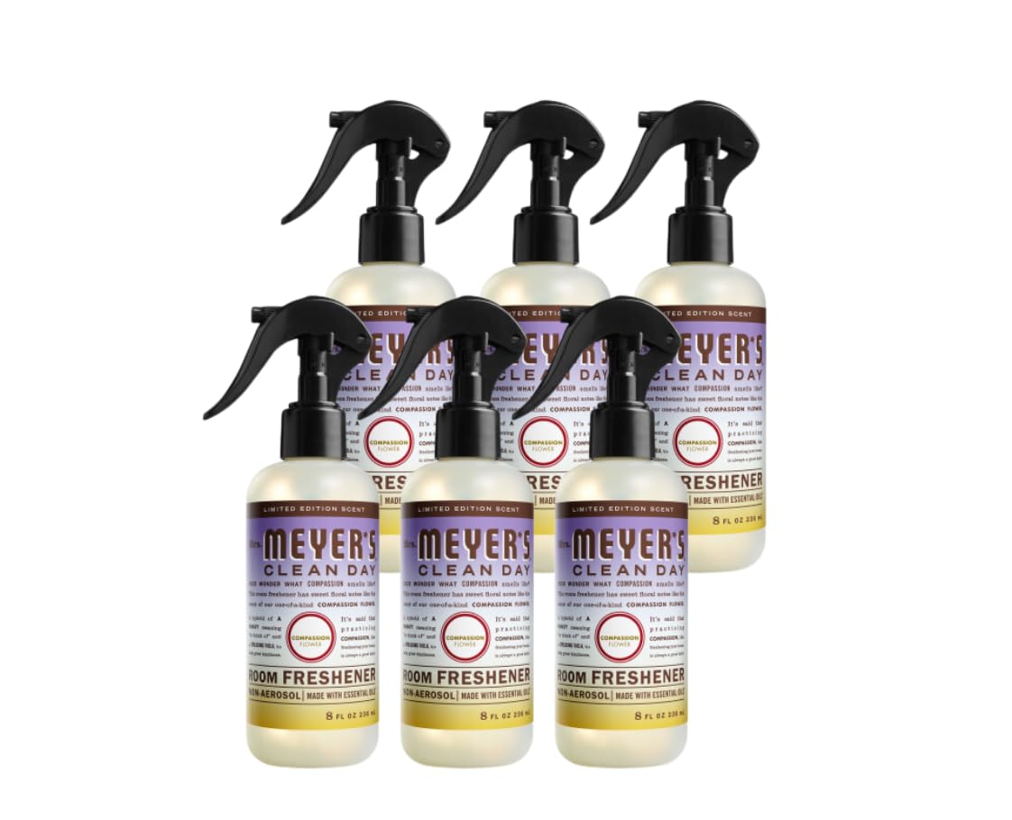 MRS. MEYER'S CLEAN DAY Room and Air Freshener Spray, Non-Aerosol Spray Bottle Infused with Essential Oils, Lavender, 8 fl. oz