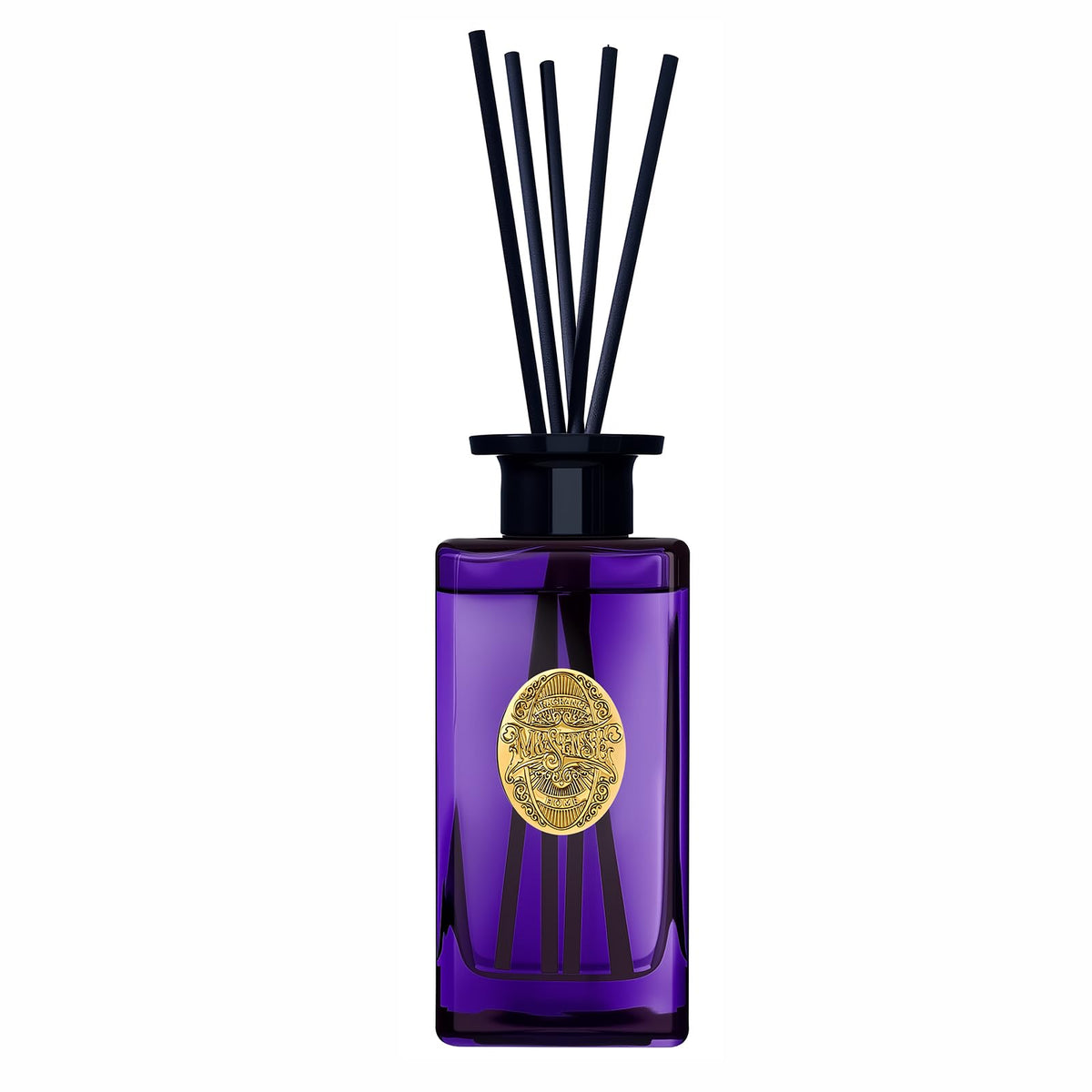 M&SENSE 6.3 oz Large Reed Diffuser Set | Tobacco Teakwood Scent Oil Diffuser with Sticks | Hotel Collection Non-Toxic Essential Oil |for Bedroom Bathroom Living Room