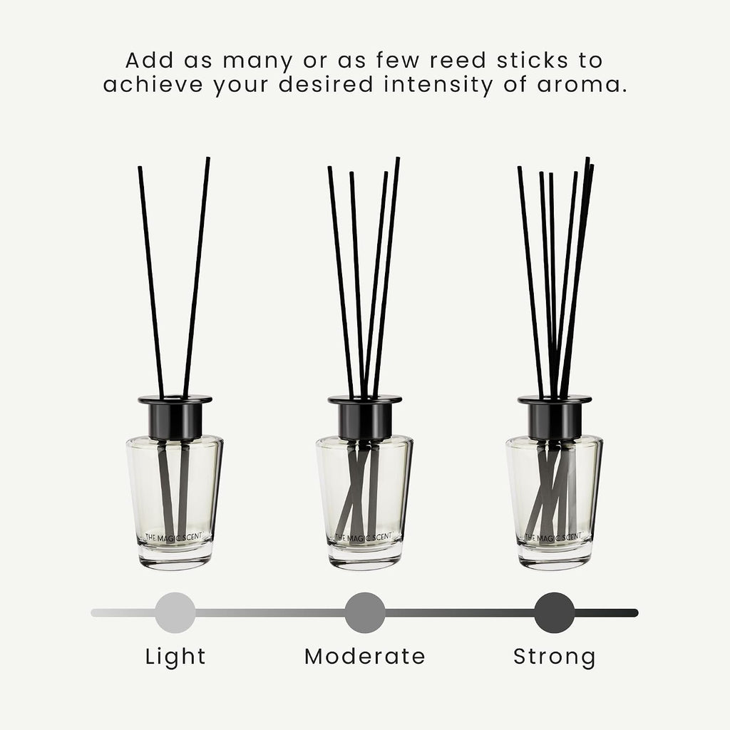 The Magic Scent Mahogany & Teakwood Oil Reed Diffuser Set, 3.4 Fl Oz