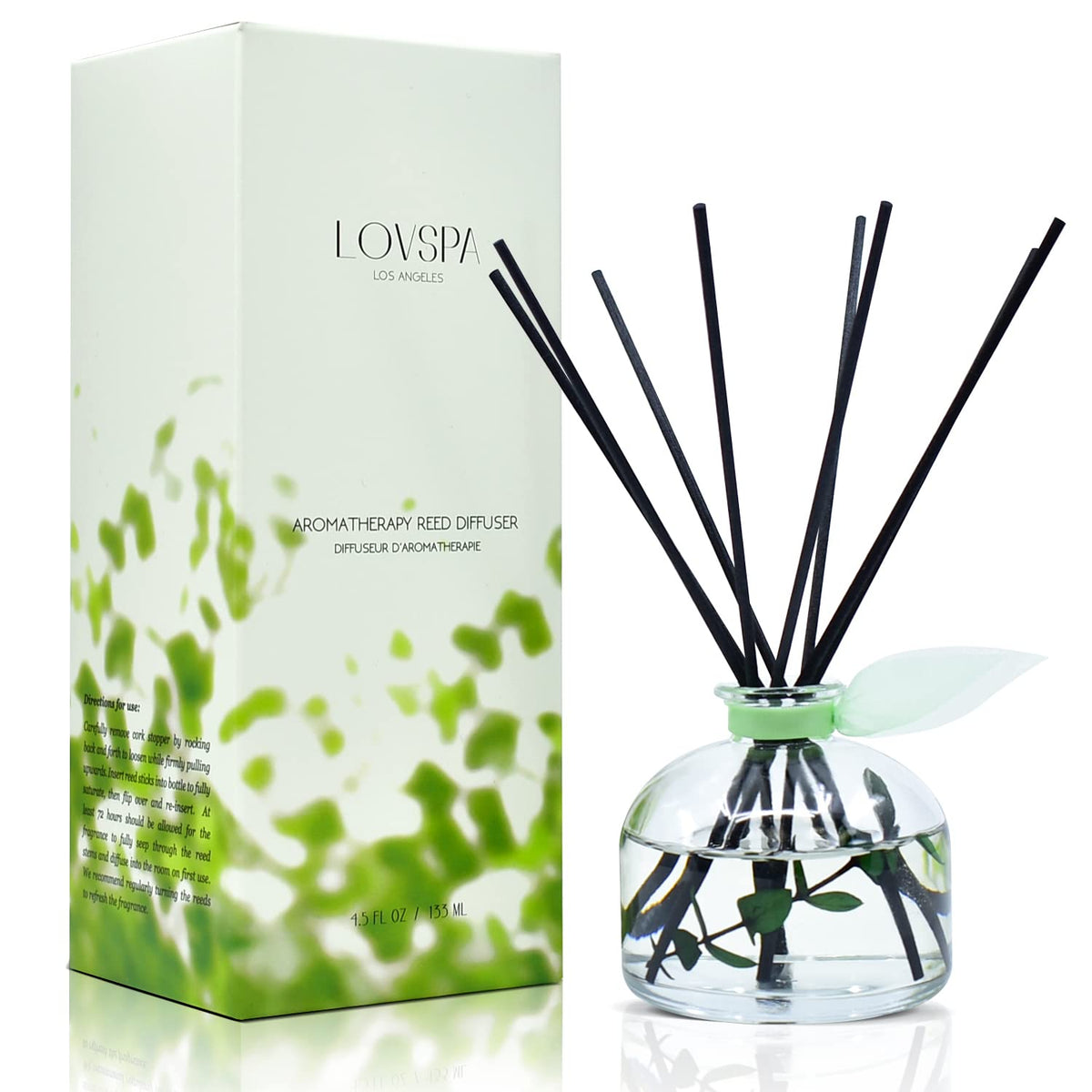 Reed Diffuser Set, Pumpkin Vanilla Chai Scented Oil Diffuser with Sticks, Home Fragrance Accessories for Bathroom Shelf Decor, Aroma Diffusers for Home or Office Fall Decor, USA Made