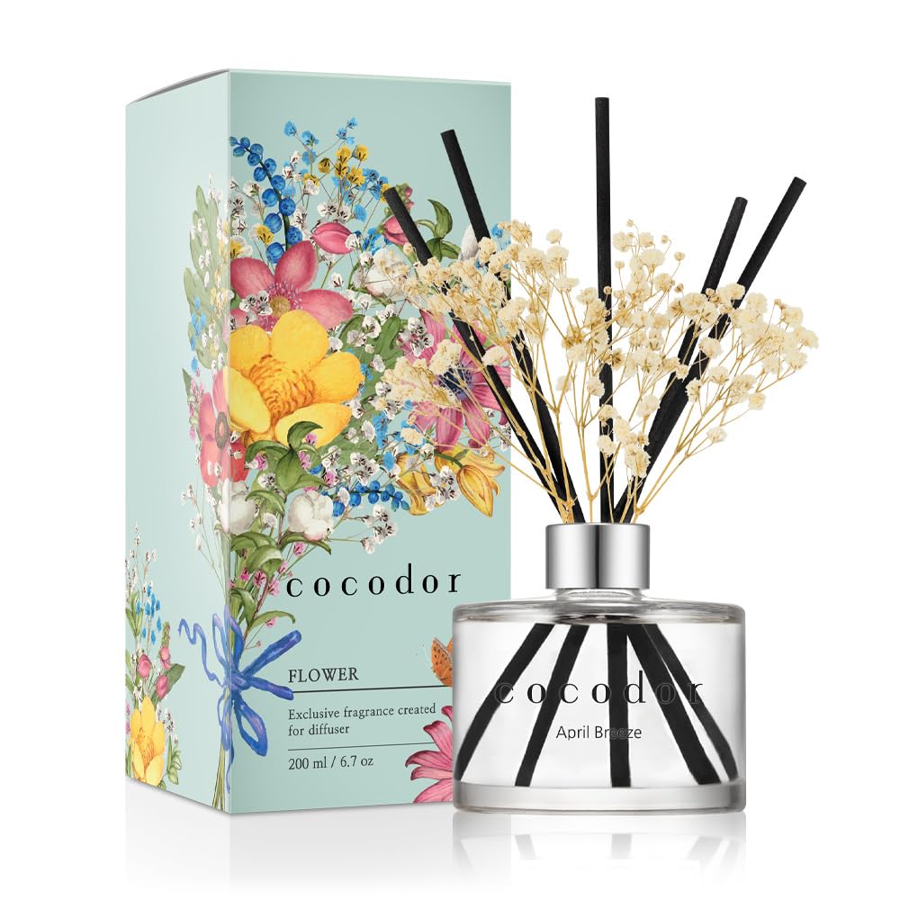 COCODOR Lavender Reed Diffuser/Garden Lavender / 6.7oz(200ml) / 1 Pack/Home Decor & Office Decor, Fragrance and Gifts