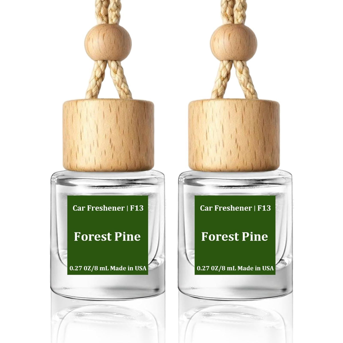 HoogaLife Car Air Freshener Diffuser 2 Pack Hanging Mahogany Teakwood Car Air Freshener for Women 45+ Days Long Lasting Fragrance Made in USA