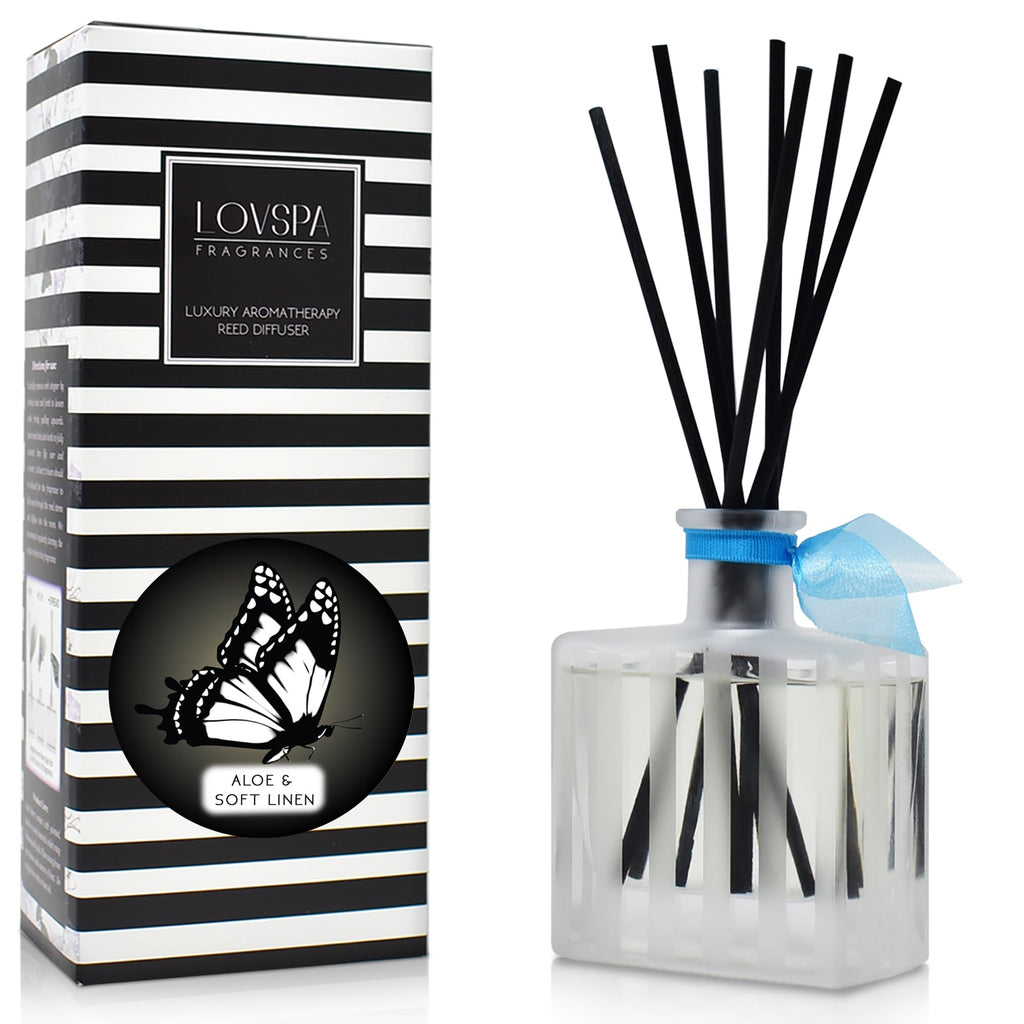 Reed Diffuser Set, Pumpkin Vanilla Chai Scented Oil Diffuser with Sticks, Home Fragrance Accessories for Bathroom Shelf Decor, Aroma Diffusers for Home or Office Fall Decor, USA Made