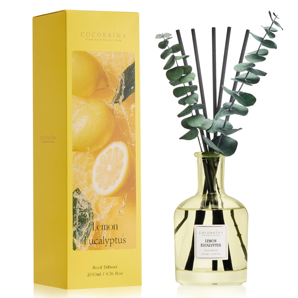 COCORRÍNA Wild Mint & Eucalyptus Reed Diffuser, 6.76 oz