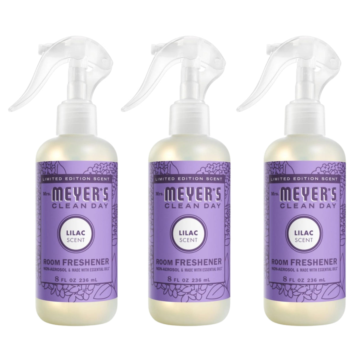 MRS. MEYER'S CLEAN DAY Room and Air Freshener Spray, Non-Aerosol Spray Bottle Infused with Essential Oils, Lavender, 8 fl. oz