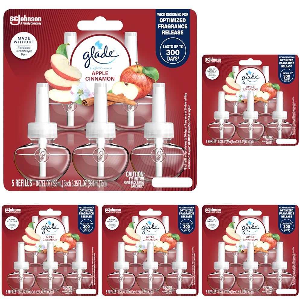 Glade PlugIns Air Freshener Refills, Lavender & Aloe, 5 Count