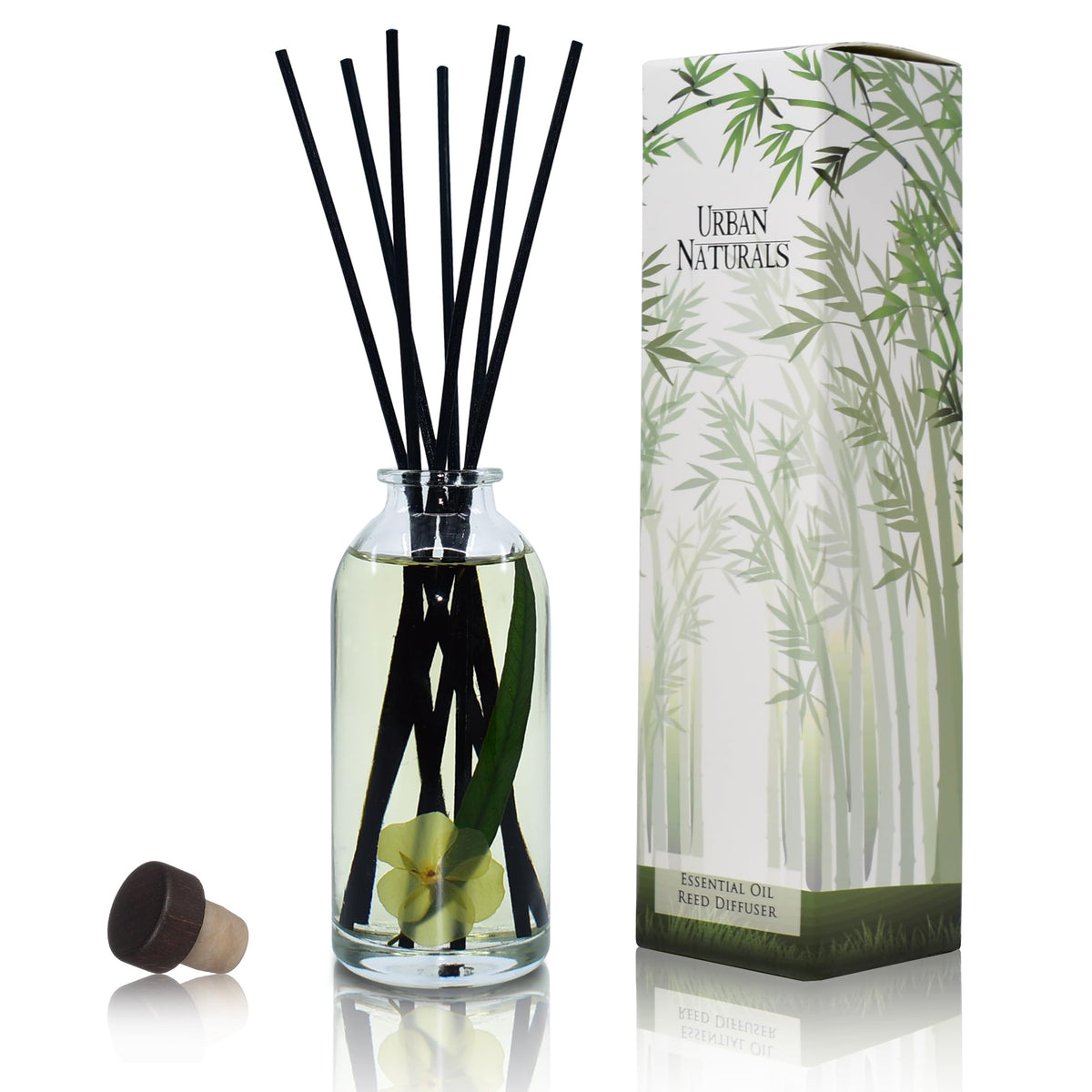 Urban Naturals Reed Diffuser Set, Apple Cinnamon - Bathroom Shelf Décor