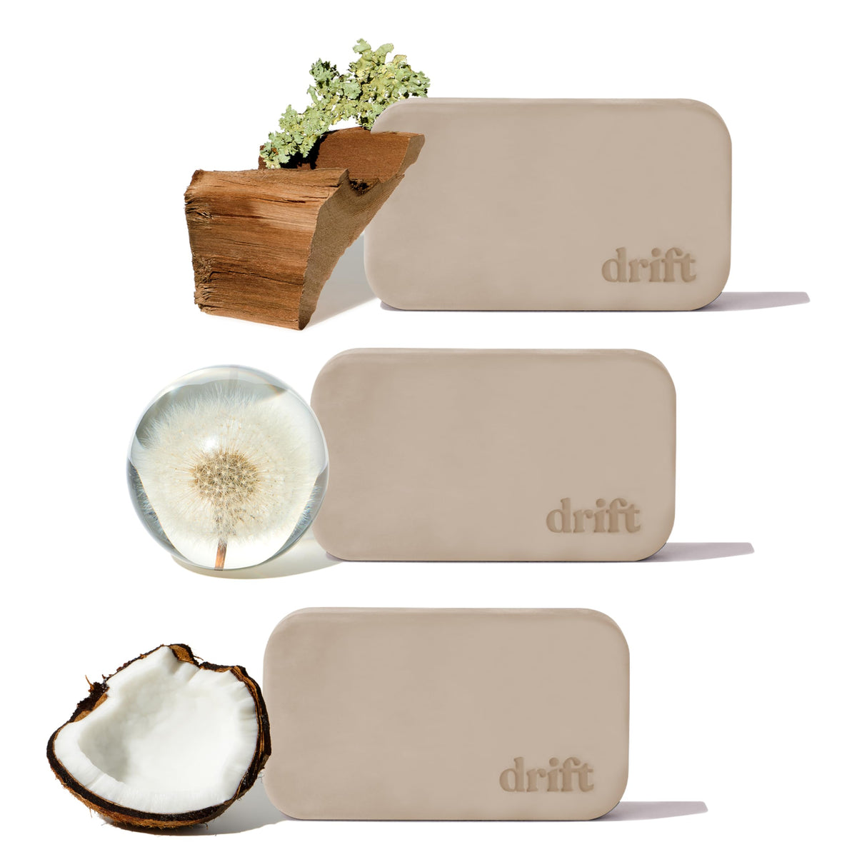 Drift Car Air Freshener - The Original Stone Air Freshener - Car Odor Eliminator - Long Lasting Scent - Metal Clip - Essential Oils - Clean Ingredients - Cabana Scent Starter Kit