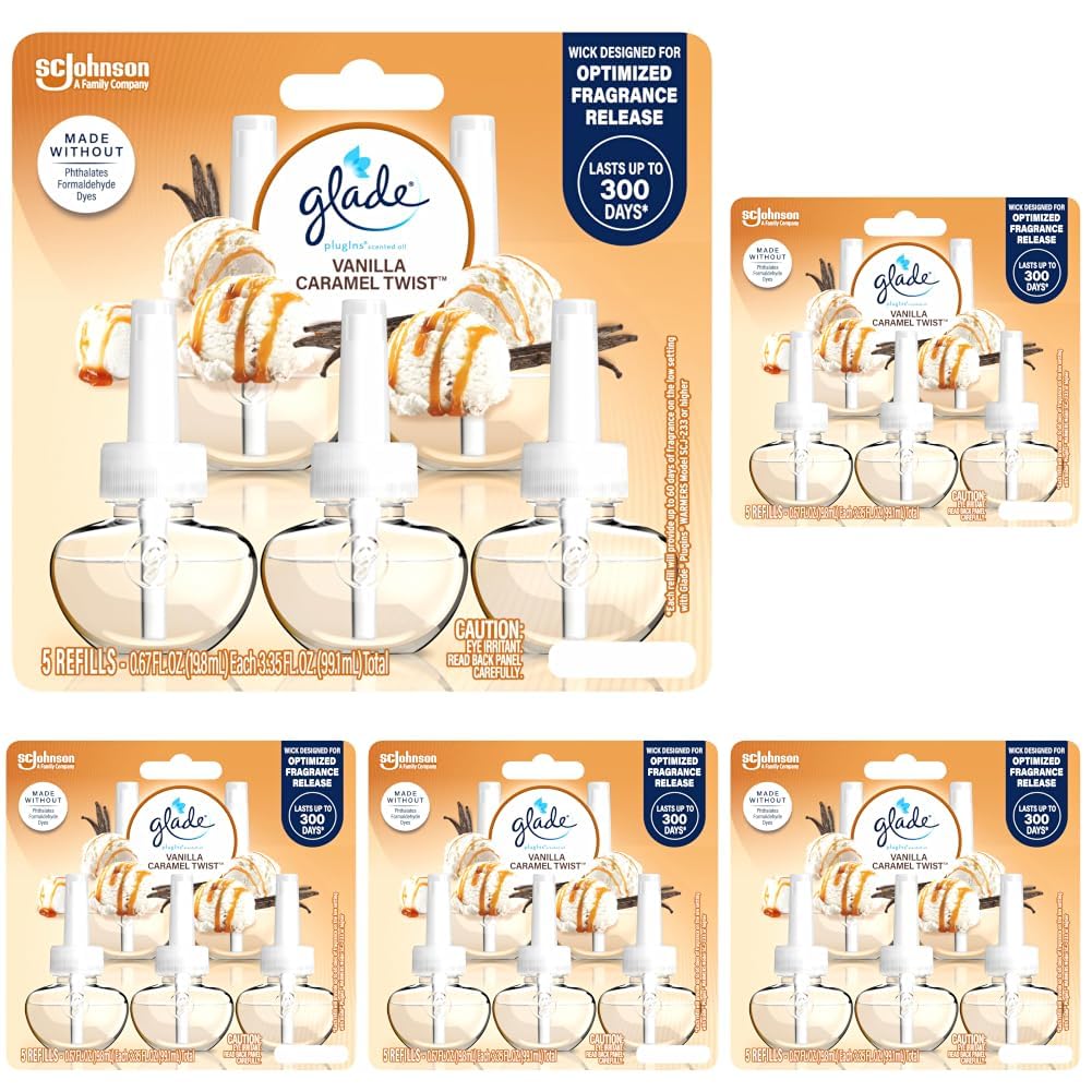 Glade PlugIns Air Freshener Refills, Lavender & Aloe, 5 Count