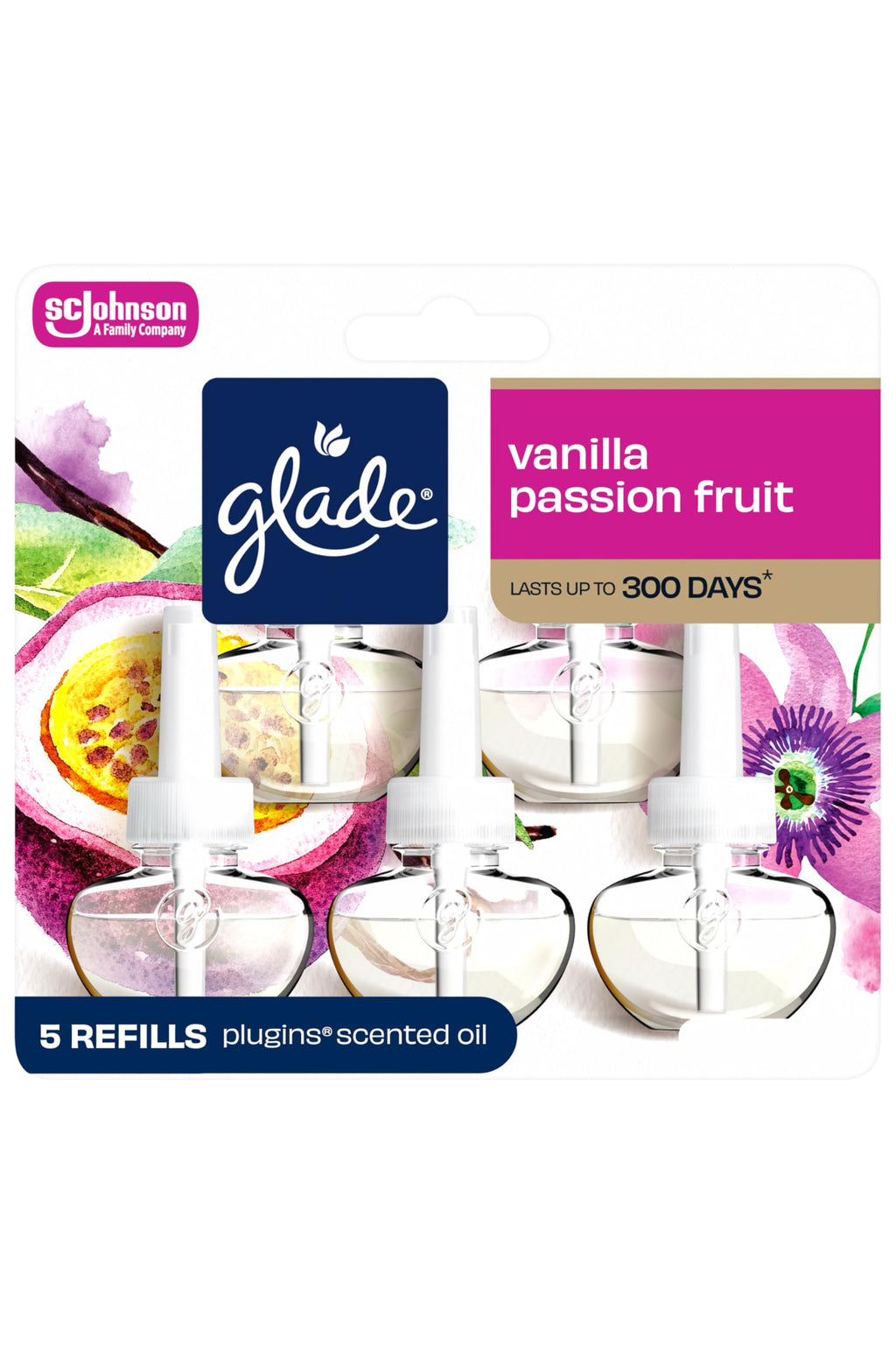 Glade PlugIns Air Freshener Refills, Lavender & Aloe, 5 Count