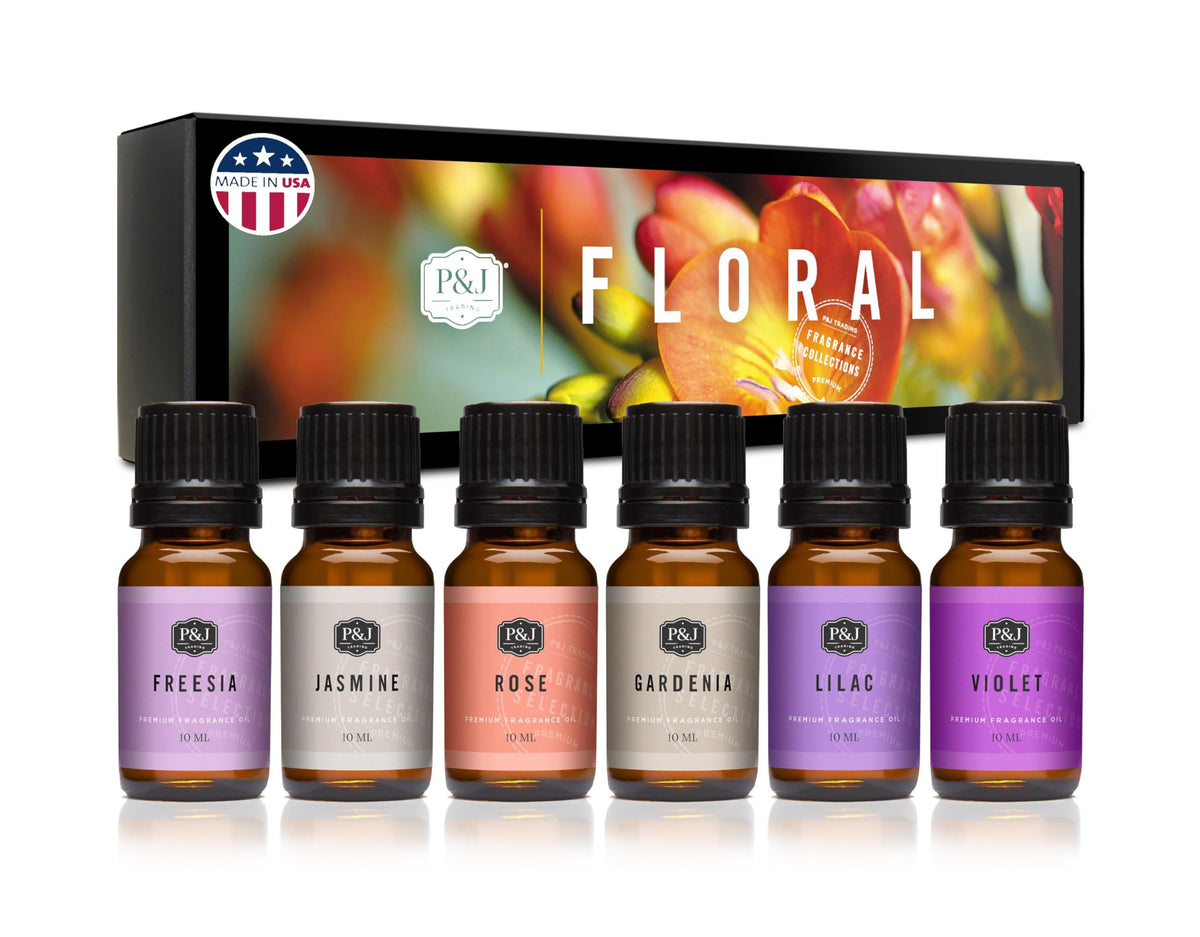 P&J Trading Fragrance Oils for Diffusers for Home Spice Set Fragrance Scents for Candle Making - Soap Making Supplies - Car Diffuser Scents - Essential Home Gift Set - Apple Cider, Cinnamon & More