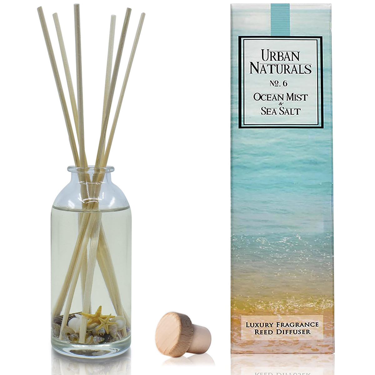 Urban Naturals Reed Diffuser Set, Apple Cinnamon - Bathroom Shelf Décor