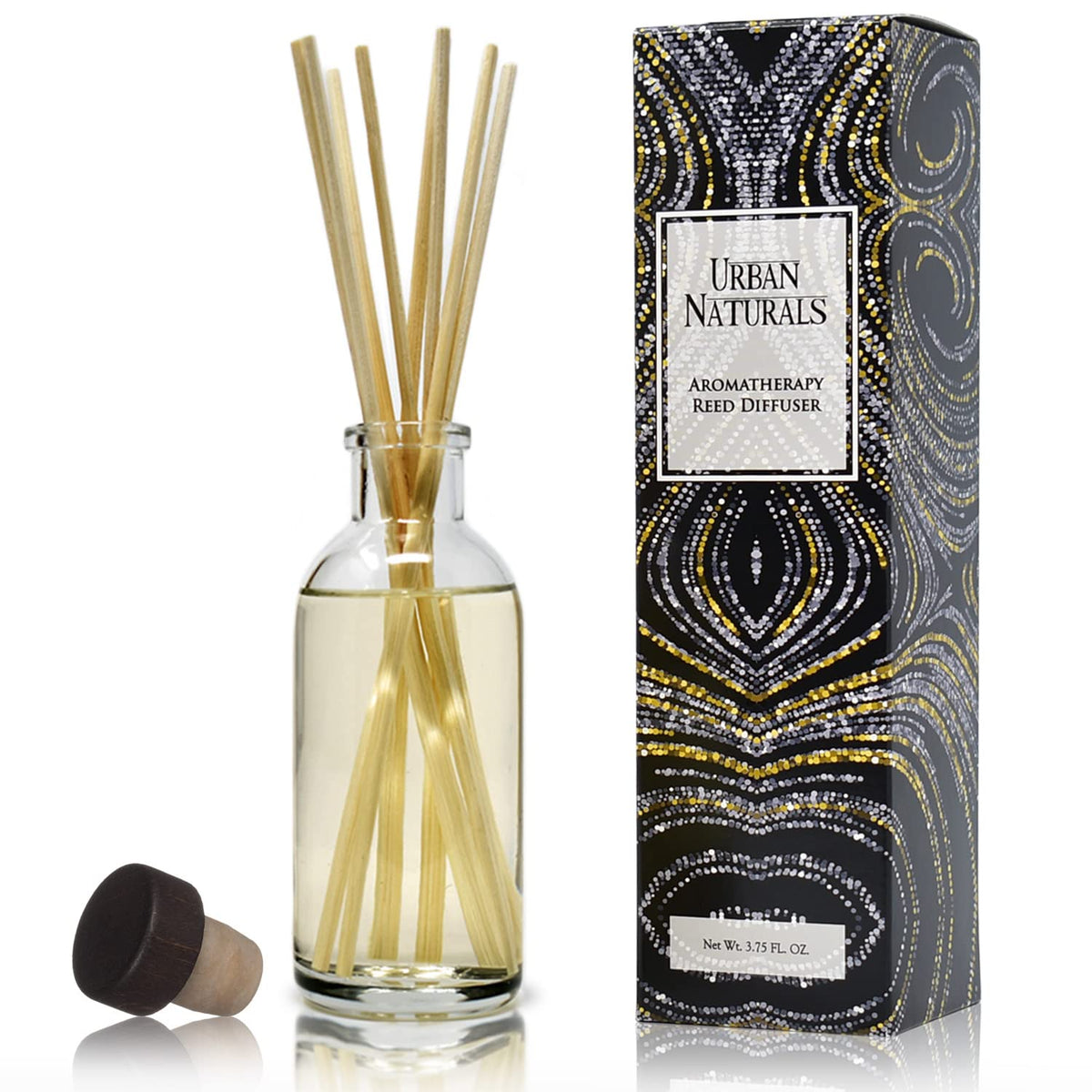 Urban Naturals Reed Diffuser Set, Apple Cinnamon - Bathroom Shelf Décor