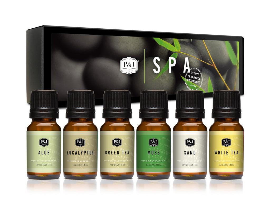 P&J Trading Fragrance Oils for Diffusers for Home Spice Set Fragrance Scents for Candle Making - Soap Making Supplies - Car Diffuser Scents - Essential Home Gift Set - Apple Cider, Cinnamon & More