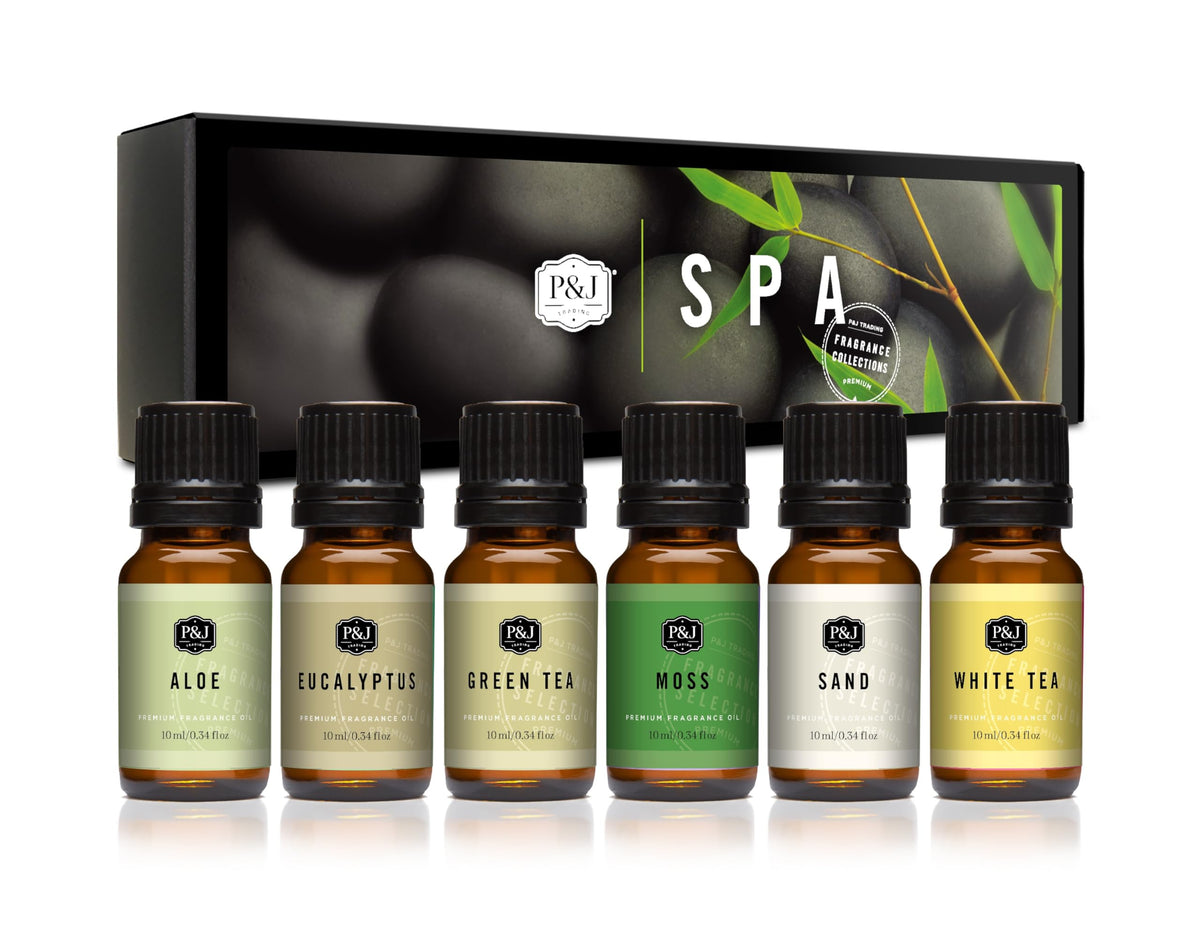 P&J Trading Fragrance Oils for Diffusers for Home Spice Set Fragrance Scents for Candle Making - Soap Making Supplies - Car Diffuser Scents - Essential Home Gift Set - Apple Cider, Cinnamon & More