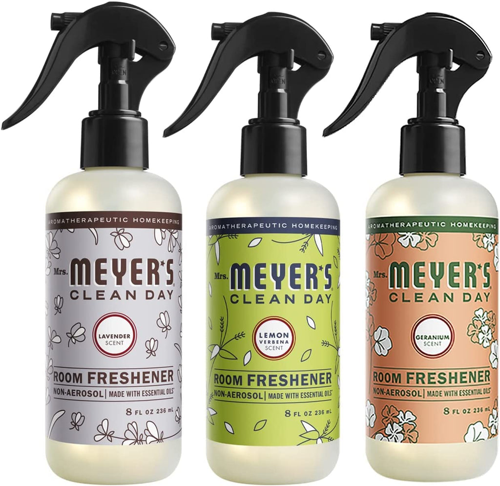 MRS. MEYER'S CLEAN DAY Room and Air Freshener Spray, Non-Aerosol Spray Bottle Infused with Essential Oils, Lavender, 8 fl. oz