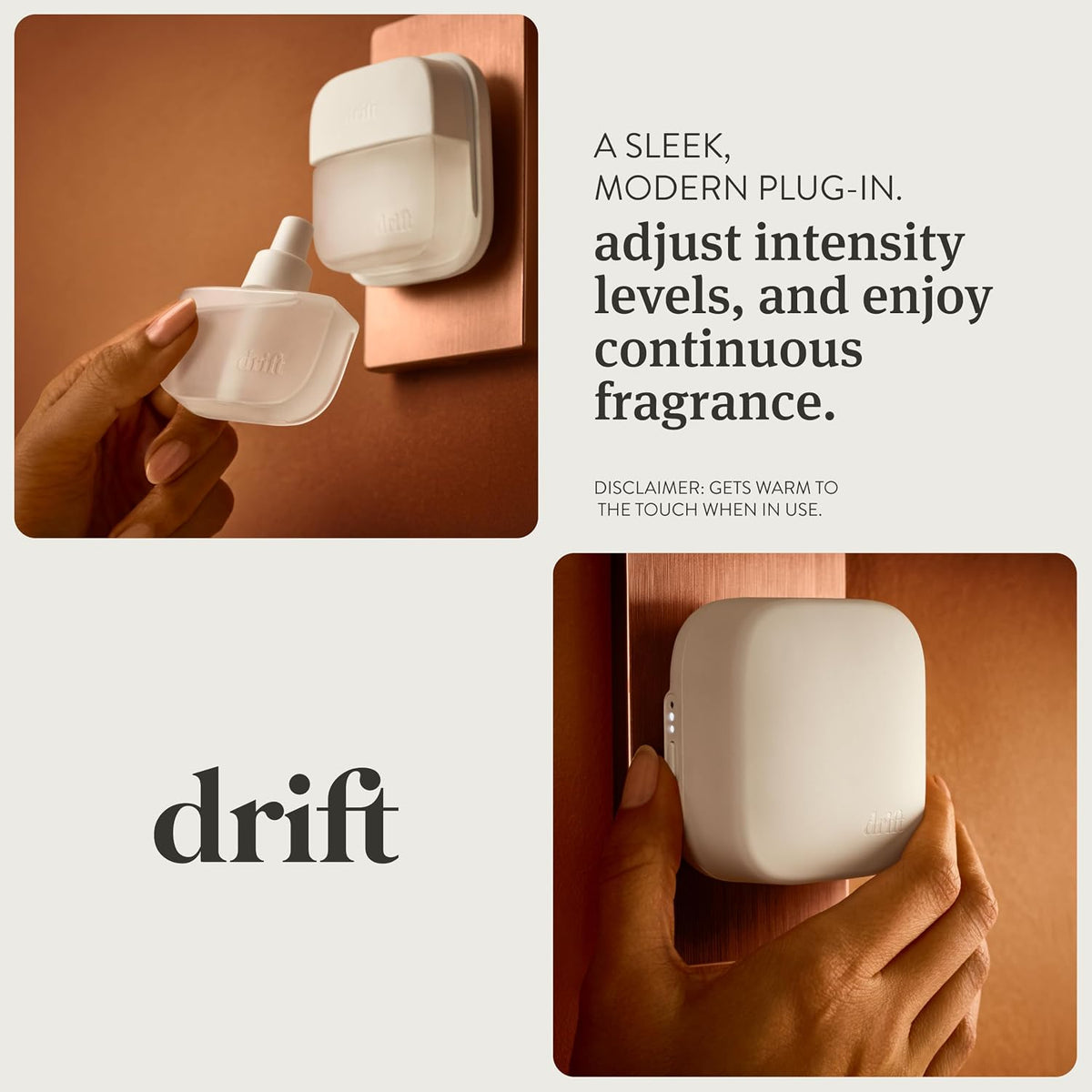 Drift Home Scent Diffuser Starter Kit in Fresh Pressed - Adjustable and Long Lasting Diffuser Aroma - Clean Ingredients, Pet Safe