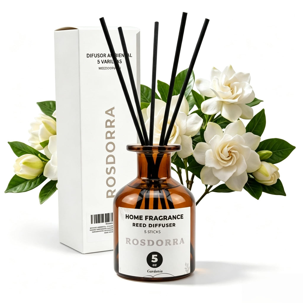 Reed Diffuser Set, 5oz, Vanilla Cream Cozy Scent