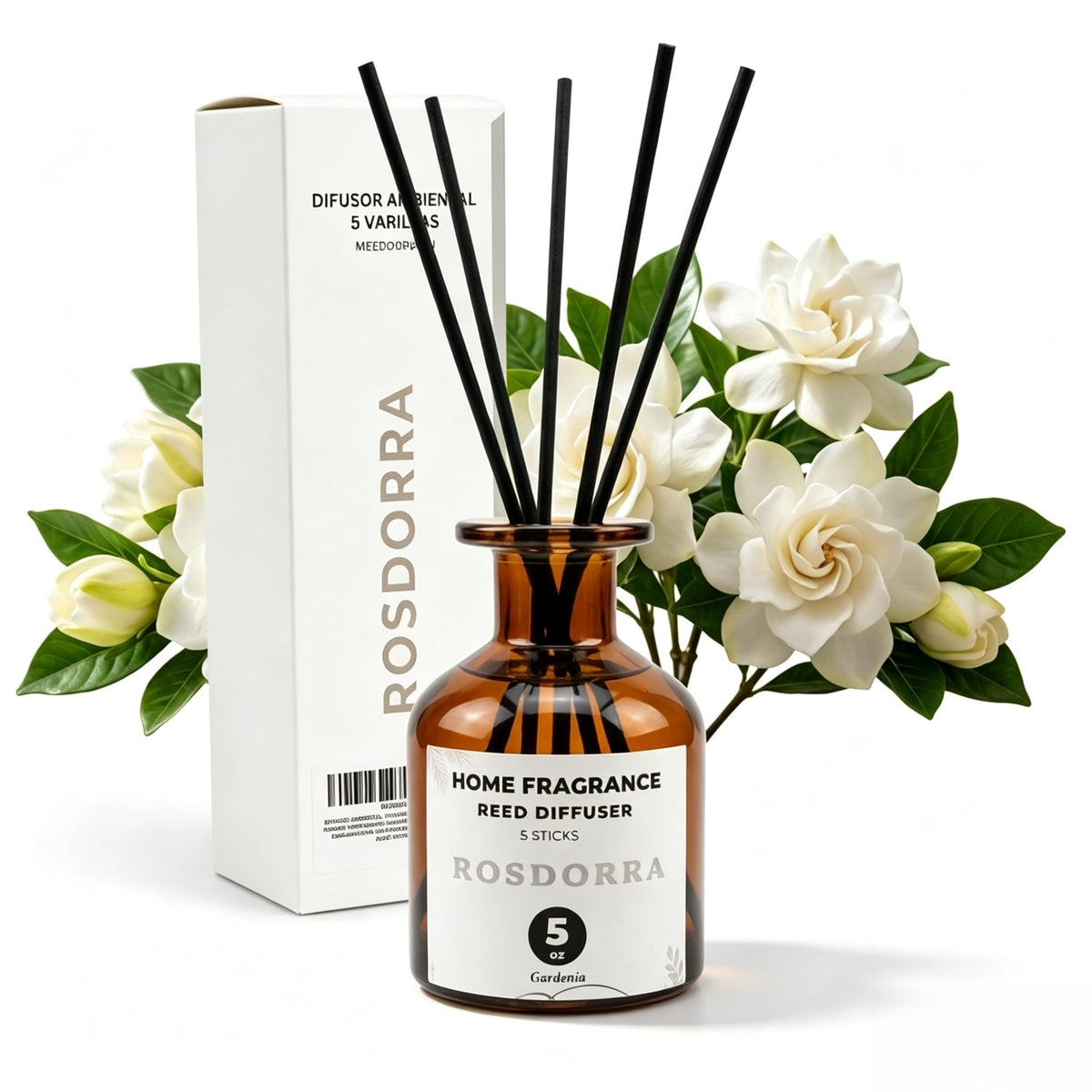 Reed Diffuser Set, 5oz, Vanilla Cream Cozy Scent