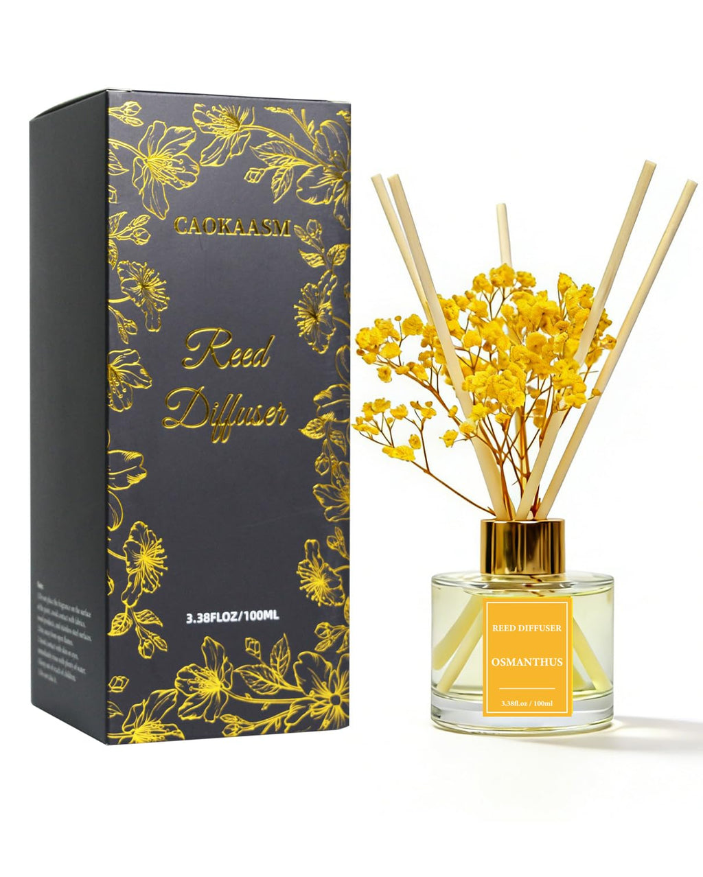 Reed Diffuser Set-Lemon Verbena Scent 3.38 fl oz,Scent Long