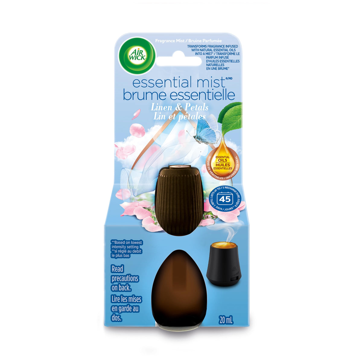 Air Wick Essential Mist, Lavender & Almond Blossom Diffuser Refill, 3 count