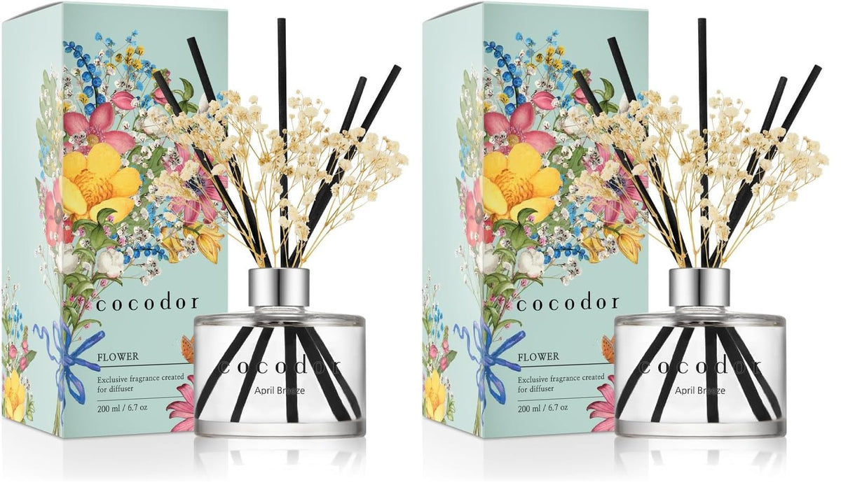 COCODOR Lavender Reed Diffuser/Garden Lavender / 6.7oz(200ml) / 1 Pack/Home Decor & Office Decor, Fragrance and Gifts
