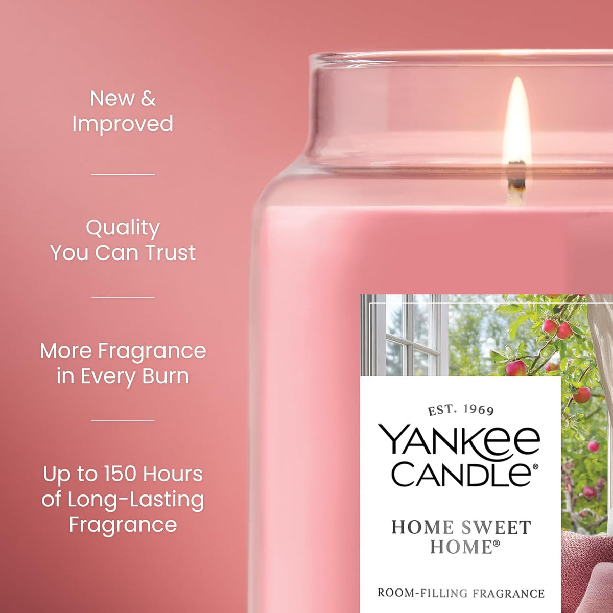 Yankee Candle Home Sweet Home Scented Candle, 22oz Large Jar